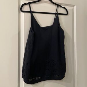 Banana Republic Tank with detail bottom Lined